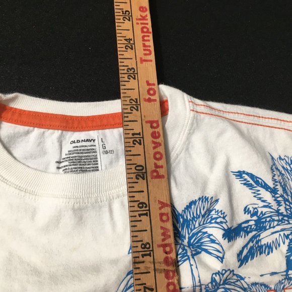 #N Old Navy Big Wave Pro-am Comp 94th Tee Shirt North Shore Mens L (10-12) White - Picture 3 of 9